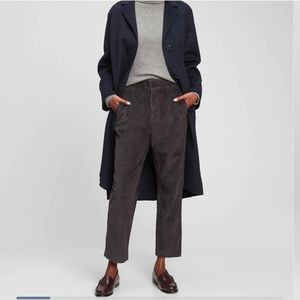 High rise grey corduroy jogger - gap